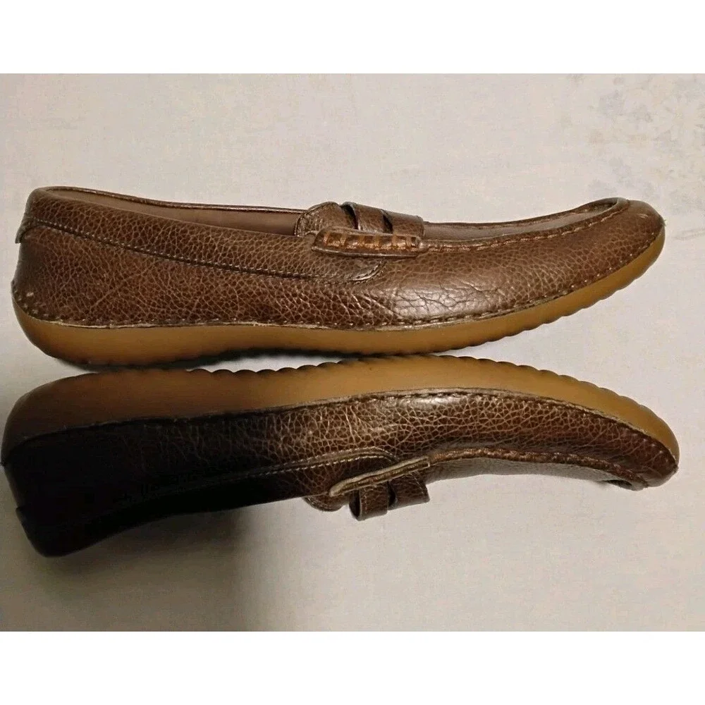 Cole Haan Motogrand Line Pebbled Leather Driving Casual Loafers Mens Size 8.5M
